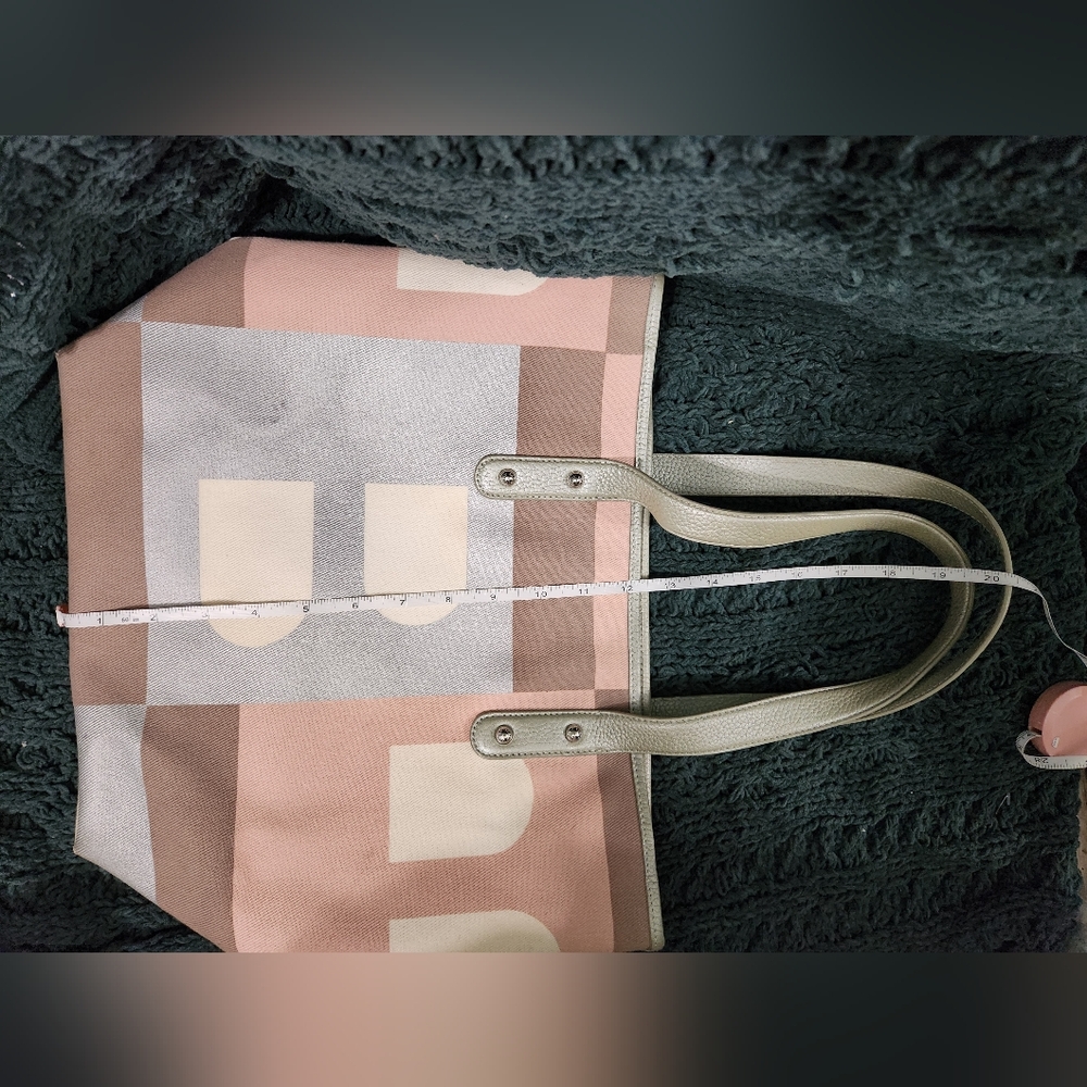 Sold Elsewhere- Bally Canvas Tote With Leather Trim - Picture 15 of 16